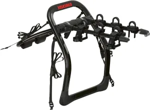 Yakima FullBack 3 Premium Trunk Bike Rack, Holds 3 Bikes, Tool-Free Installation, SuperCush ZipStrips, Foldable Arms, SKS Locks, Bottle Opener