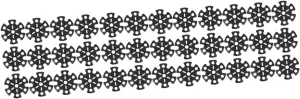 Yardwe 36pcs Climbing Pole Protector Snowflake Disk Cover for Trekking Poles -Skid Walking Stick Pads for Hiking Accessories Compact Lightweight Design for Outdoor Safety