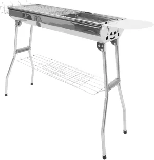 YARNOW 1set Portable Barbecue Grill Bbq Rack for Outdoor Camping Picnics Backyard Cooking Compact Easy to Store for Outdoor Events and Gatherings