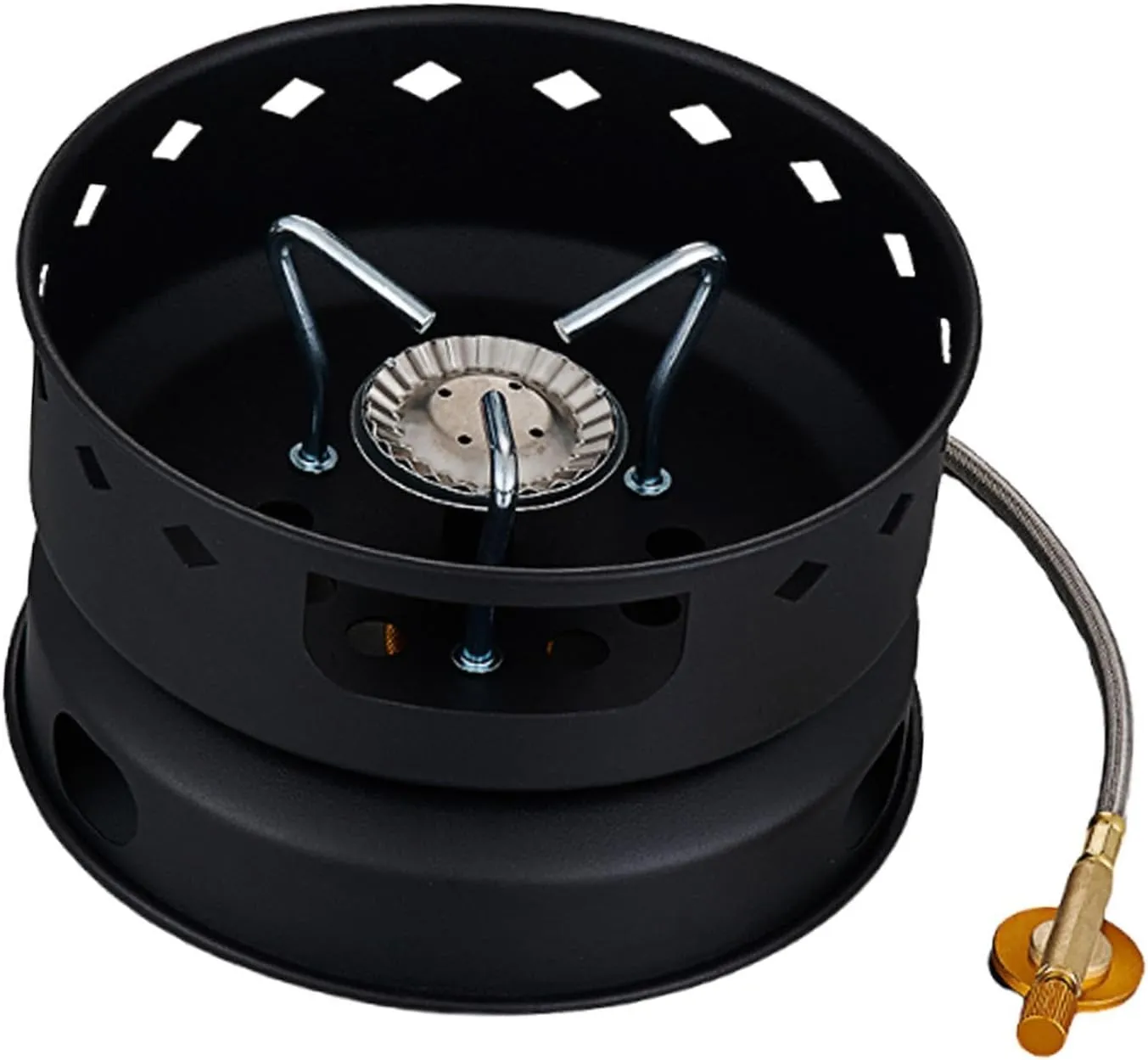 YIJU Windproof Camping Stovetop, Gas Stovetop,Cook Gear Portable Burner Outdoor for Fishing Hiking Picnic Backpacking