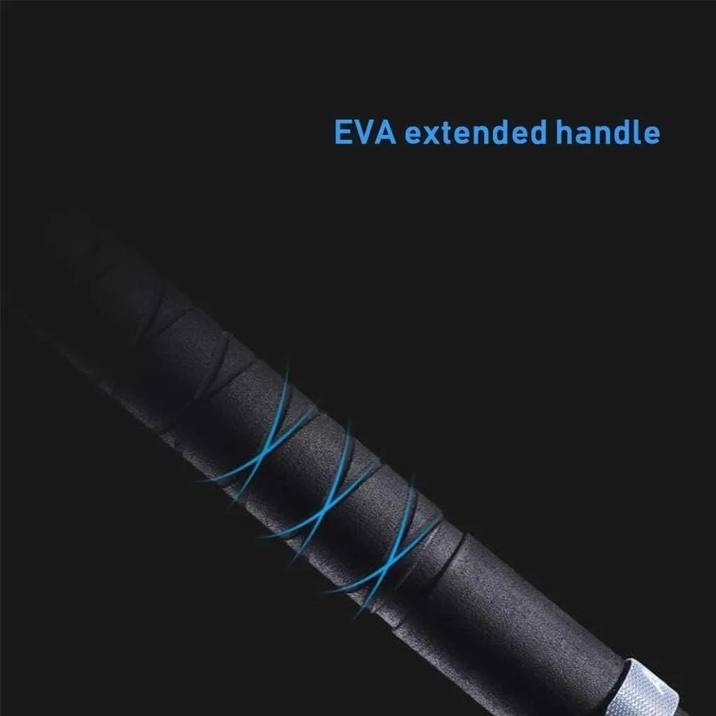 YIRENZUI 2 Root Folding Carbon Aluminum Alloy Trekking Pole, Telescopic Anti-Shock Hiking Adjustable Lightweight Walking Pole Stick The Best Choice (Color : Colorful, Size : 120cm)