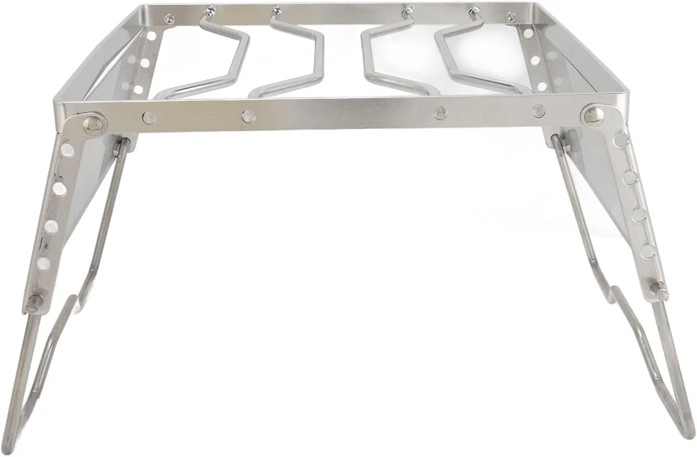 Yosoo Outdoor Camping Grill Stand, Stainless Steel Foldable Portable Picnic Pot Bracket for Camping Traveling