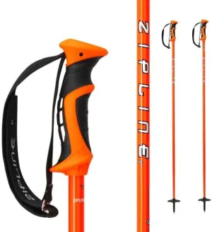 Zipline Blurr 16.0 Graphite Composite Downhill Ski Poles - Lightweight, Durable, Freeride All-Mountain, Ergonomic Grip, Ideal for All-Mountain Skiing - Choice of Gold Medalist David Wise